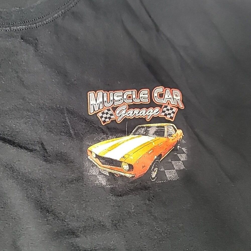 Vintage Classic Muscle CarsTee Black T-Shirt Short Sleeve History Y2K Medium - Picture 6 of 9